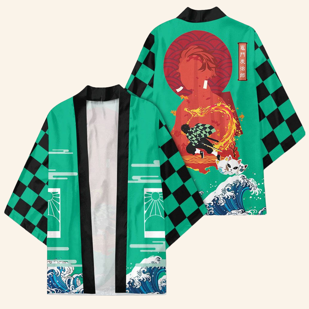 Demon Slayer Merch Demon Slayer Kimono Tanjiro Kimono Otaku Merch Clothes Gifts For Son Demon Slayer Merch Demon Slayer Kimono Tanjiro Kimono Otaku Merch Clothes Gifts For Son