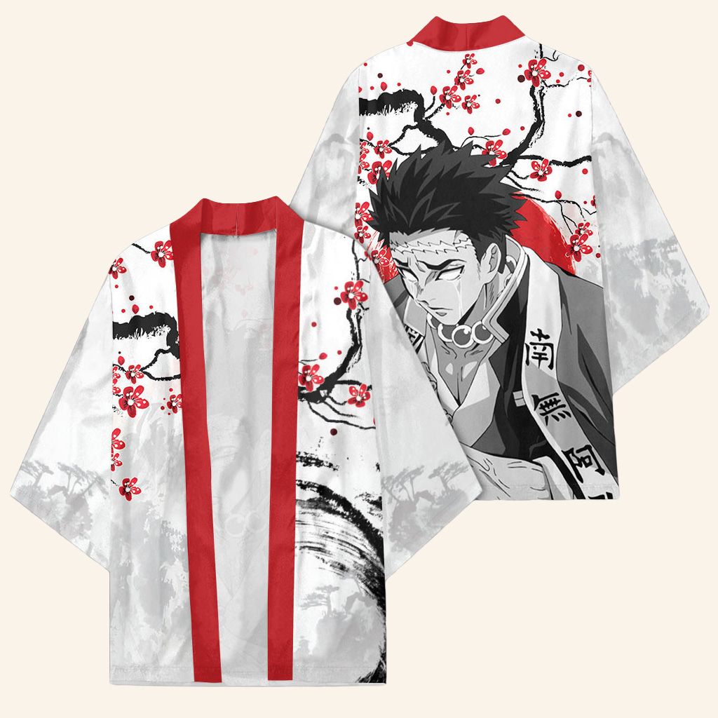 Demon Slayer Merch Gyomei Himejima Anime Kimono Xmas Gifts For Him Demon Slayer Merch Gyomei Himejima Anime Kimono Xmas Gifts For Him
