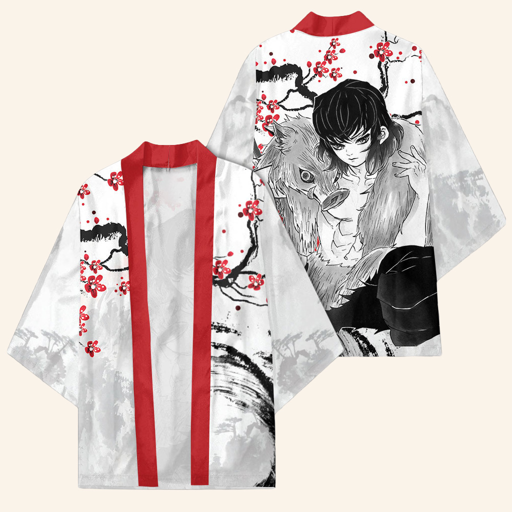 Demon Slayer Merch Inosuke Anime Kimono Christmas Gifts For Her Demon Slayer Merch Inosuke Anime Kimono Christmas Gifts For Her