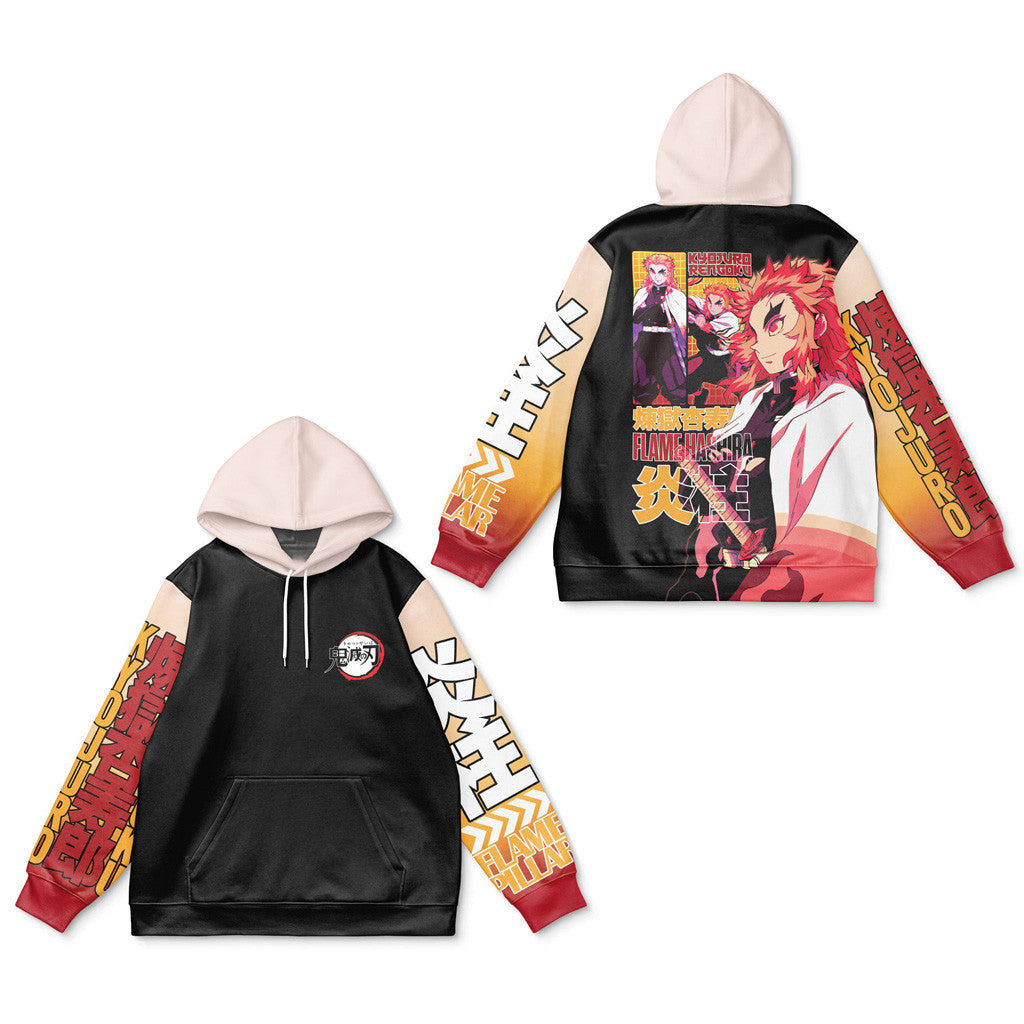 Demon Slayer Merch Kyojuro Rengoku V2 Demon Slayer Streetwear Hoodie Best Gifts For Boyfriend Demon Slayer Merch Kyojuro Rengoku V2 Demon Slayer Streetwear Hoodie Best Gifts For Boyfriend