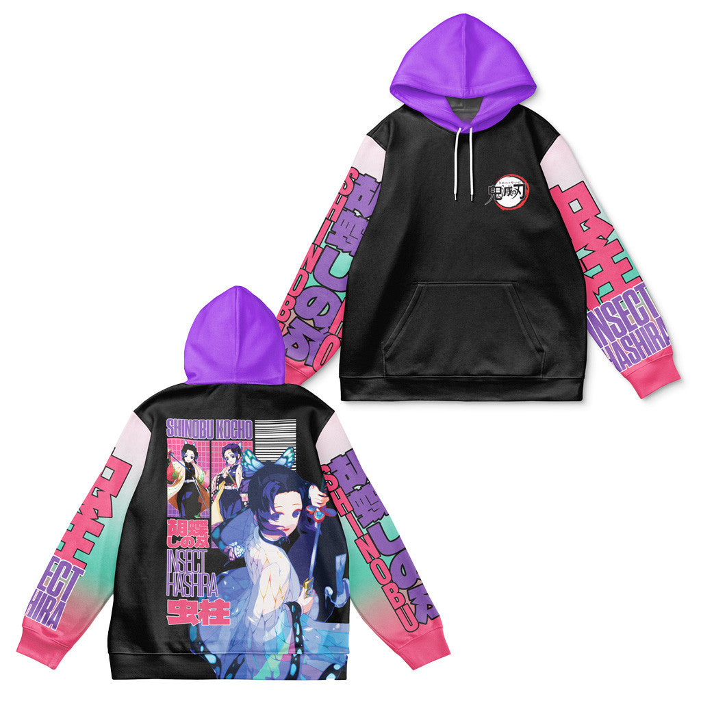 Demon Slayer Merch Shinobu Kocho V3 Demon Slayer Streetwear Hoodie Gifts For Besties Demon Slayer Merch Shinobu Kocho V3 Demon Slayer Streetwear Hoodie Gifts For Besties
