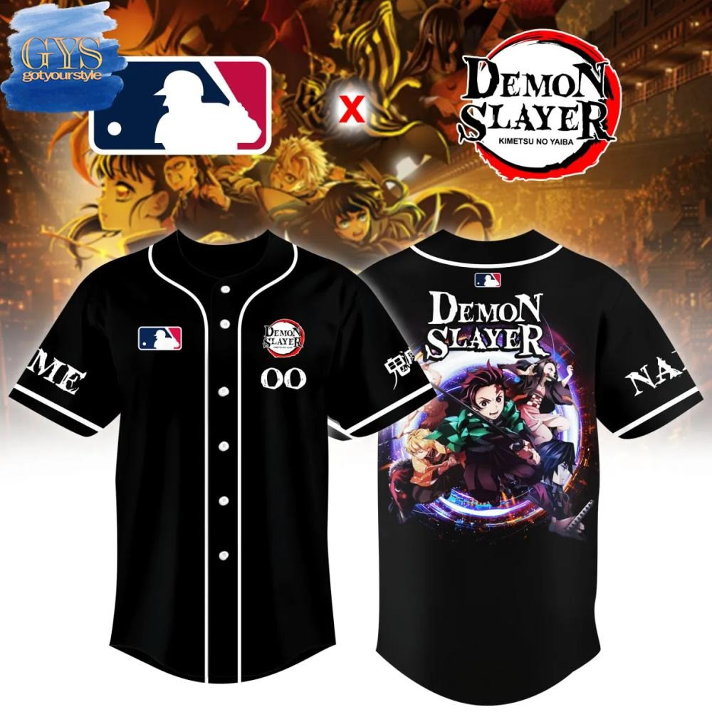 Demon Slayer x MLB Baseball Jersey Editions Limited Anime Fan Merch