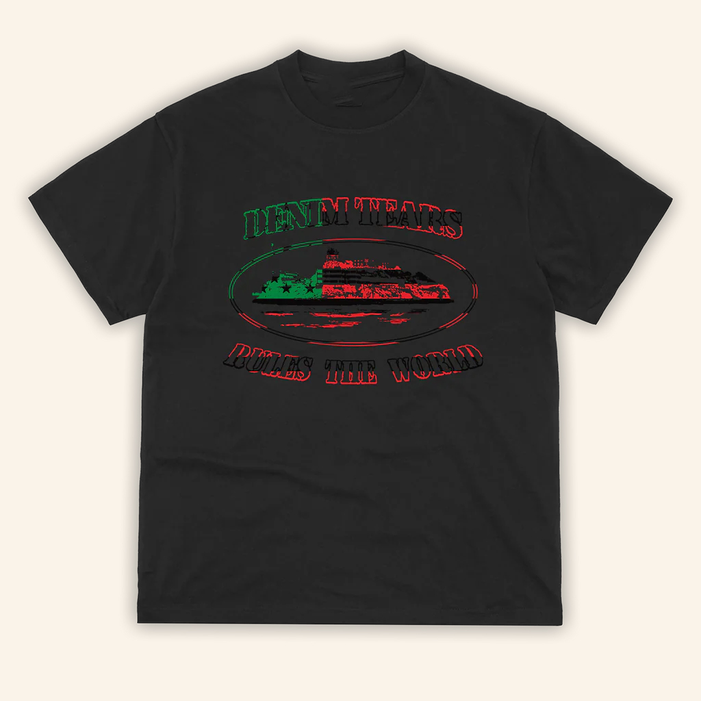 Denim Tears Merch Cortears Og Alcatraz T-Shirt Rules The World Shirt Gifts For Husband