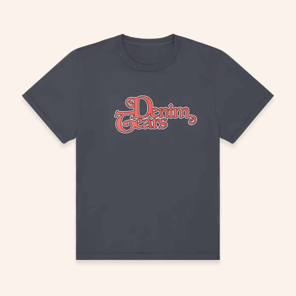 Denim Tears Merch Swirl Black T-Shirt Christmas Gifts For Girlfriend