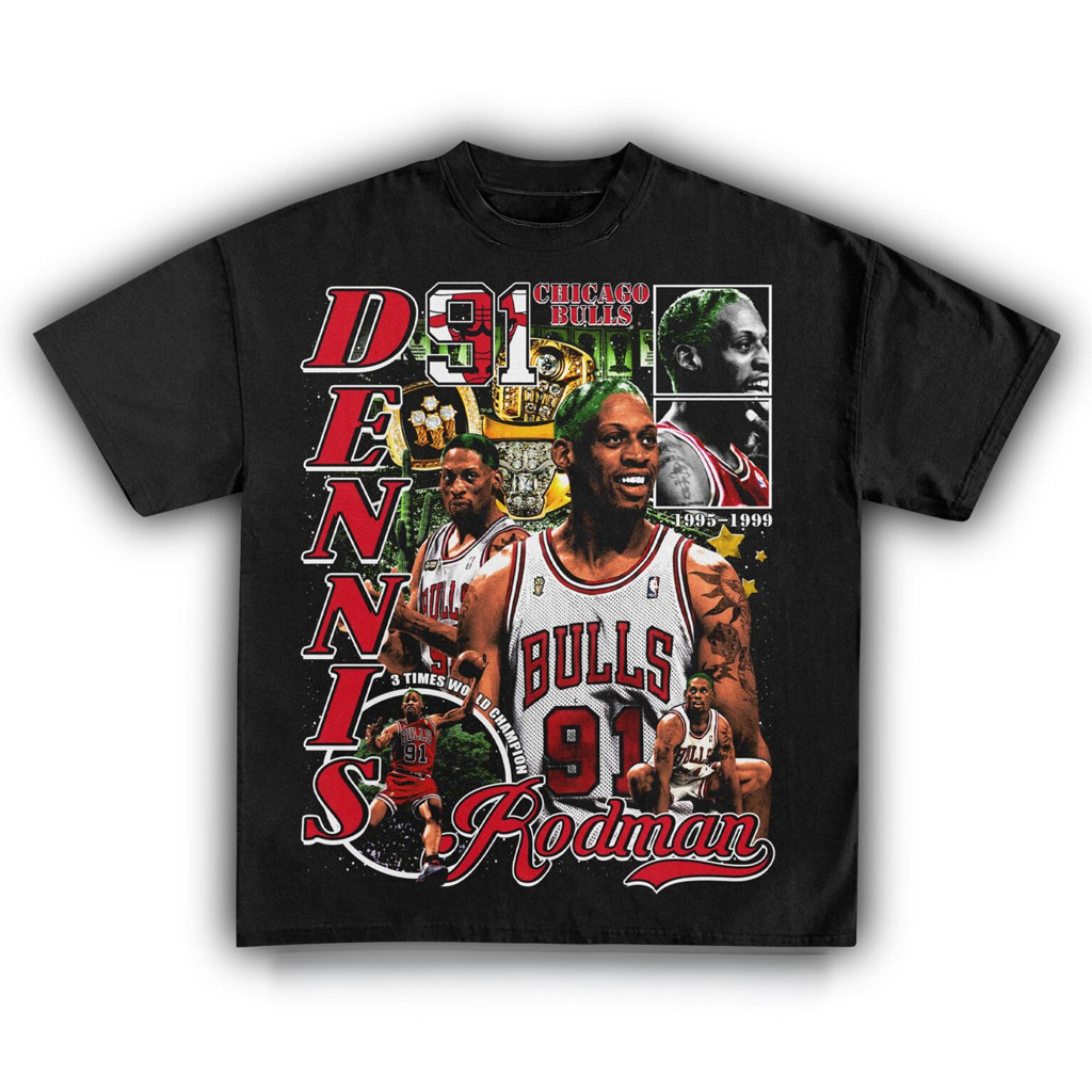 Dennis Rodman 3X Champion T-Shirt Unique Gifts For Basketball Lovers