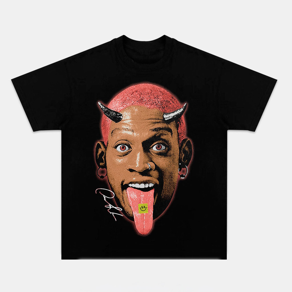 Dennis Rodman Big Face Graphic T-Shirt Good Gifts For Basketball Lovers