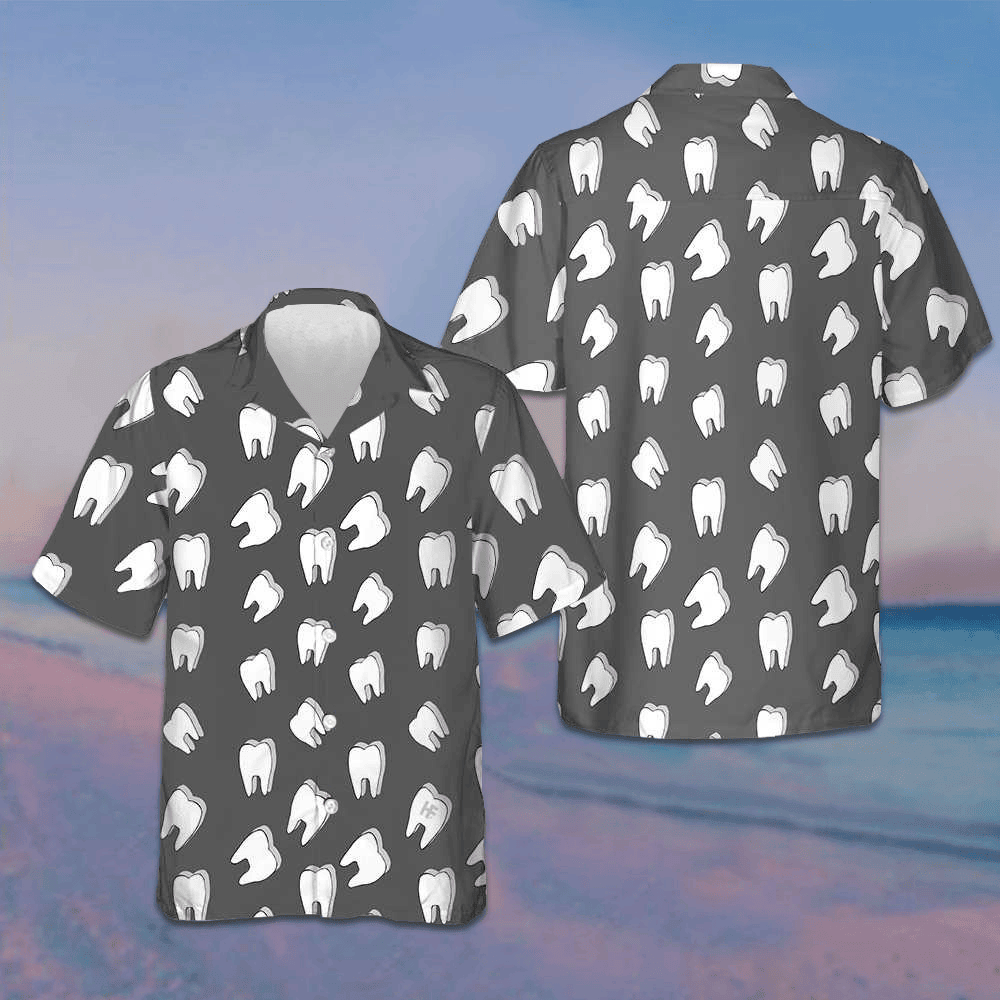 Dentist Teeth Hawaiian Shirt Funny Dentist Shirt Gifts For Summer Dentist Teeth Hawaiian Shirt Funny Dentist Shirt Gifts For Summer