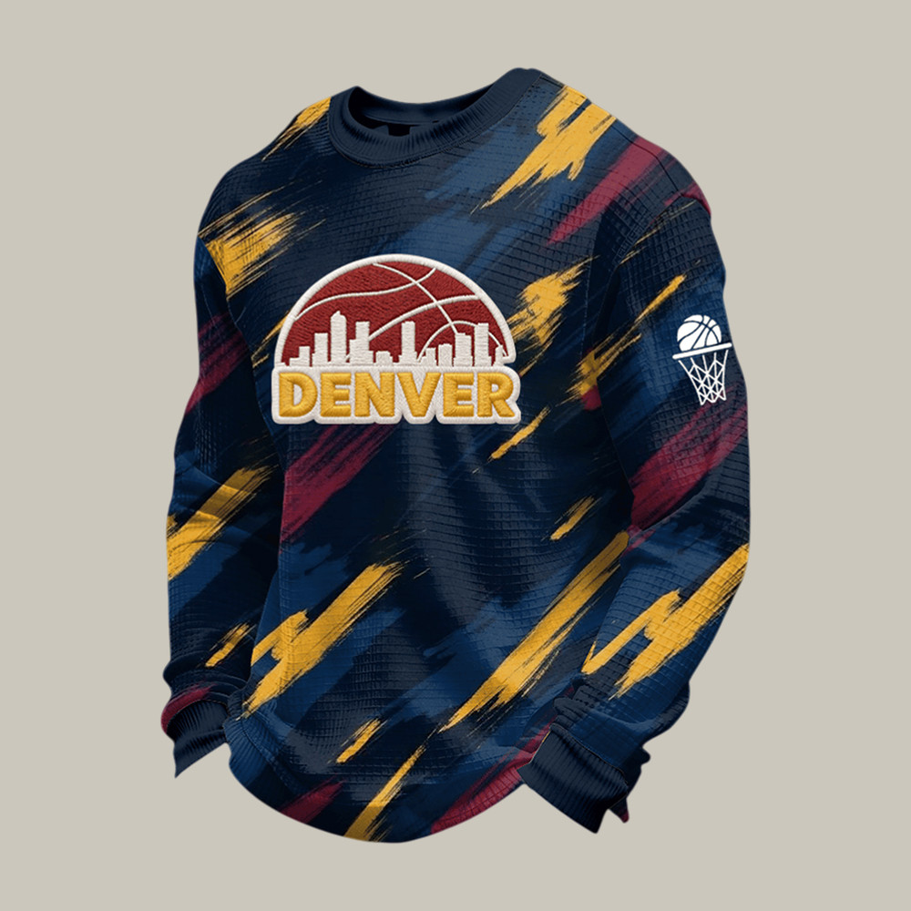 Denver Basketball Graphic Long Sleeve Shirt Game Day Clothing Basketball Lover Gift