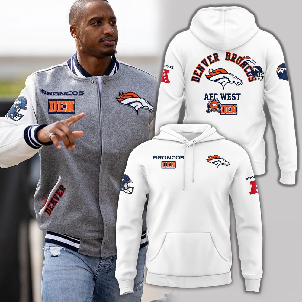 Denver Broncos AFC West Est 1960 New Design Hoodie Football Gifts For Men