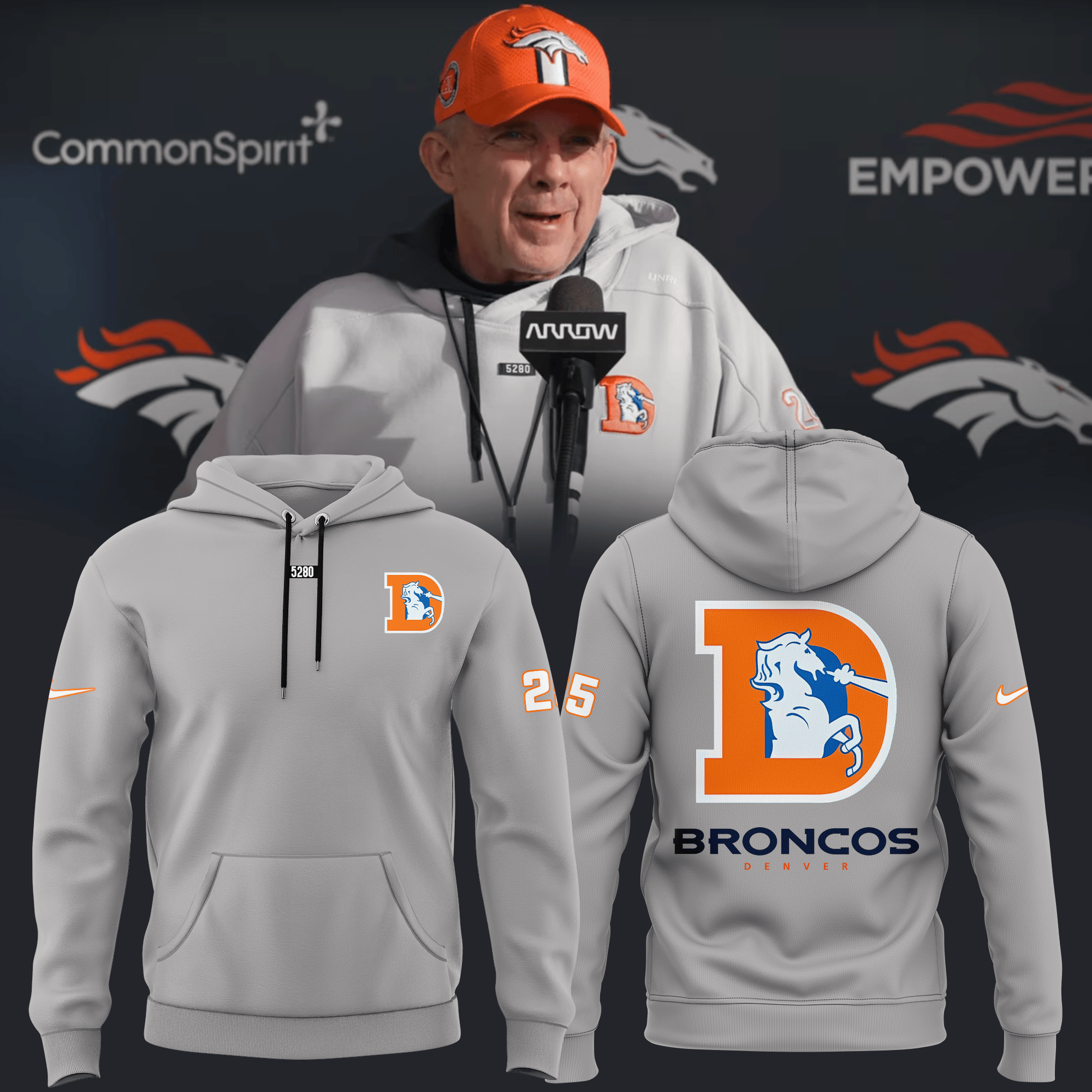 Denver Broncos Football 2025 Hoodie Gift Ideas For Football Lovers