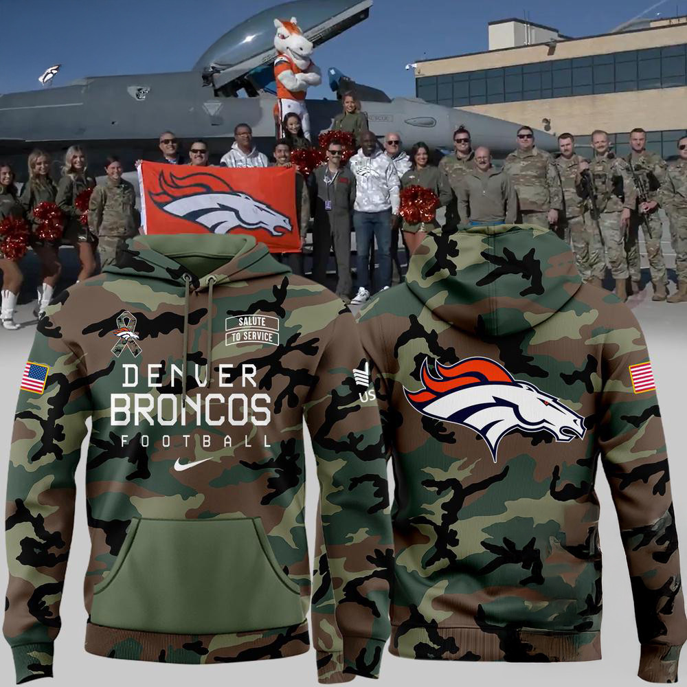 Denver Broncos Military Appreciation 2024 Hoodie Gifts For Football Fan