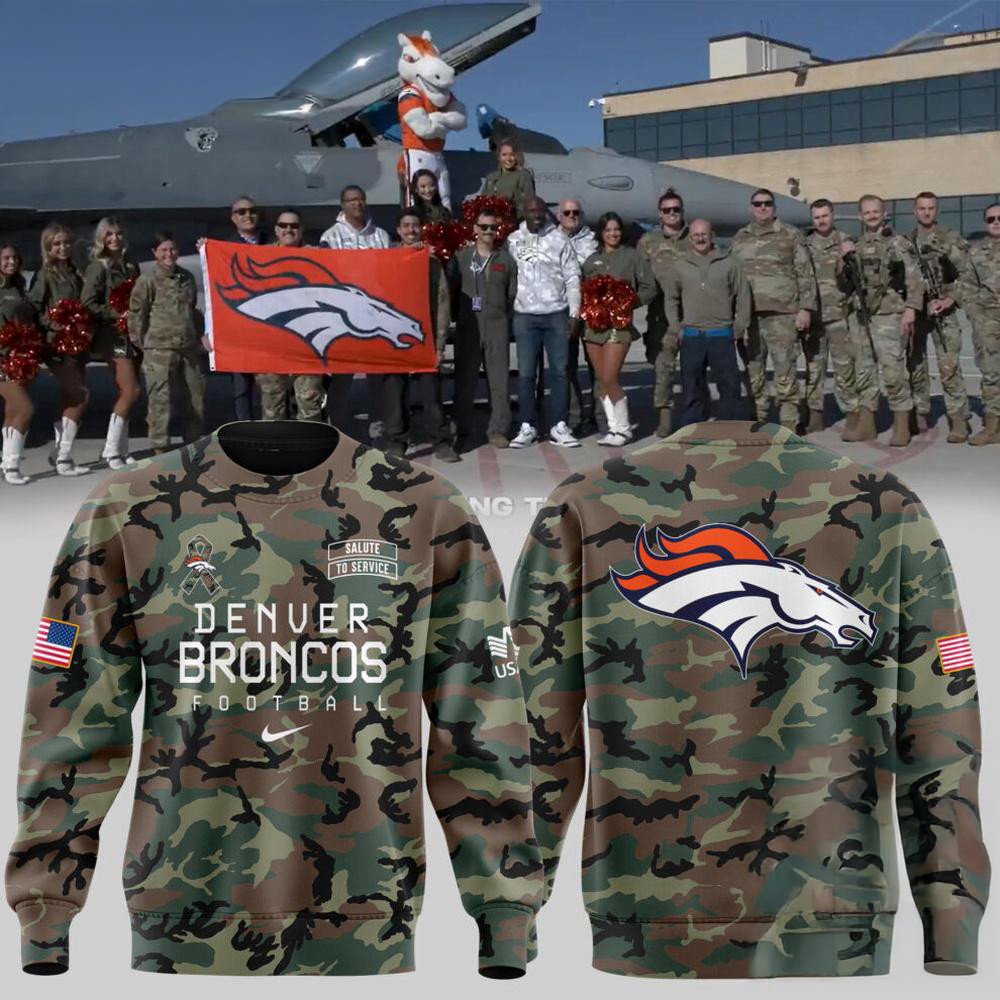 Denver Broncos Military Appreciation 2024 Sweatshirt Gifts For Football Fan