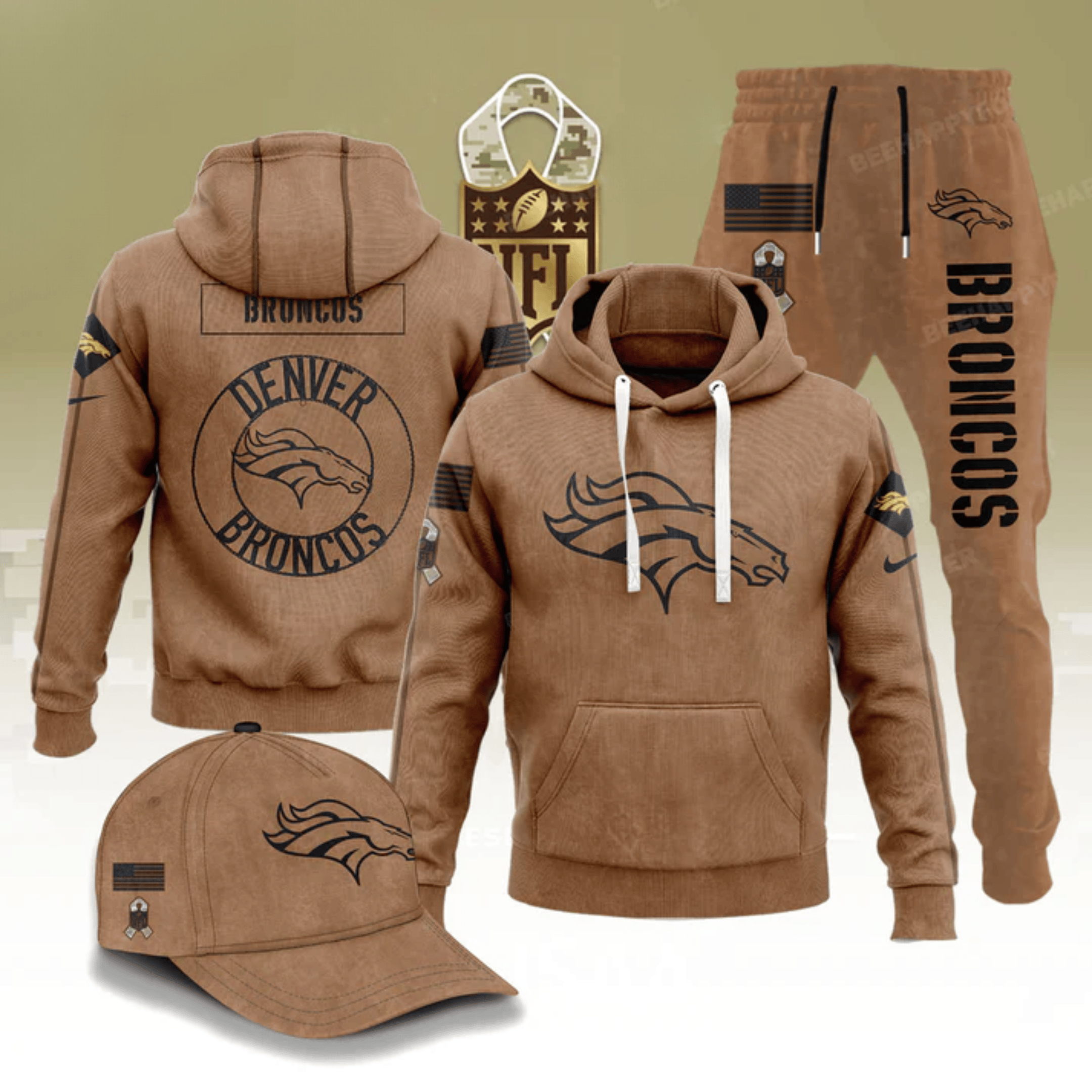 Denver Broncos Salute To Service NFL Hoodie Gift Ideas For Football Lovers