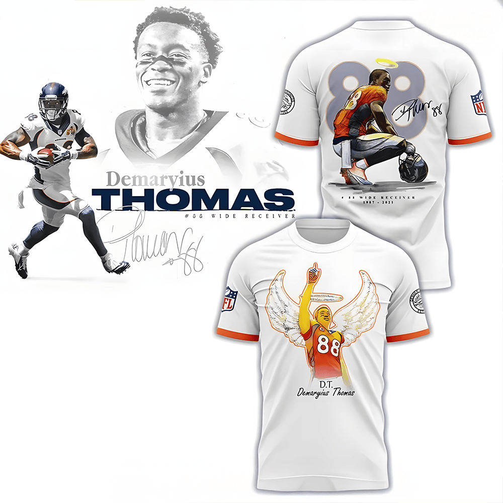 Denver Broncos Tribute Demaryius Thomas Special T-Shirt Memorial Merch For Football Fans