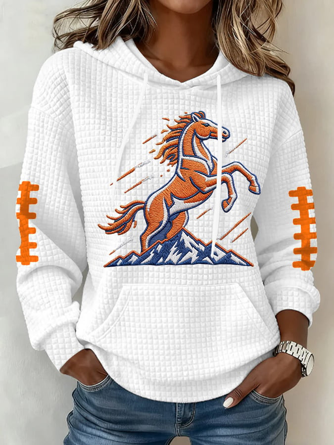 Denver Football Hoodie Game Day Women's Apparel Pride DB Merch Presents For Football Fans