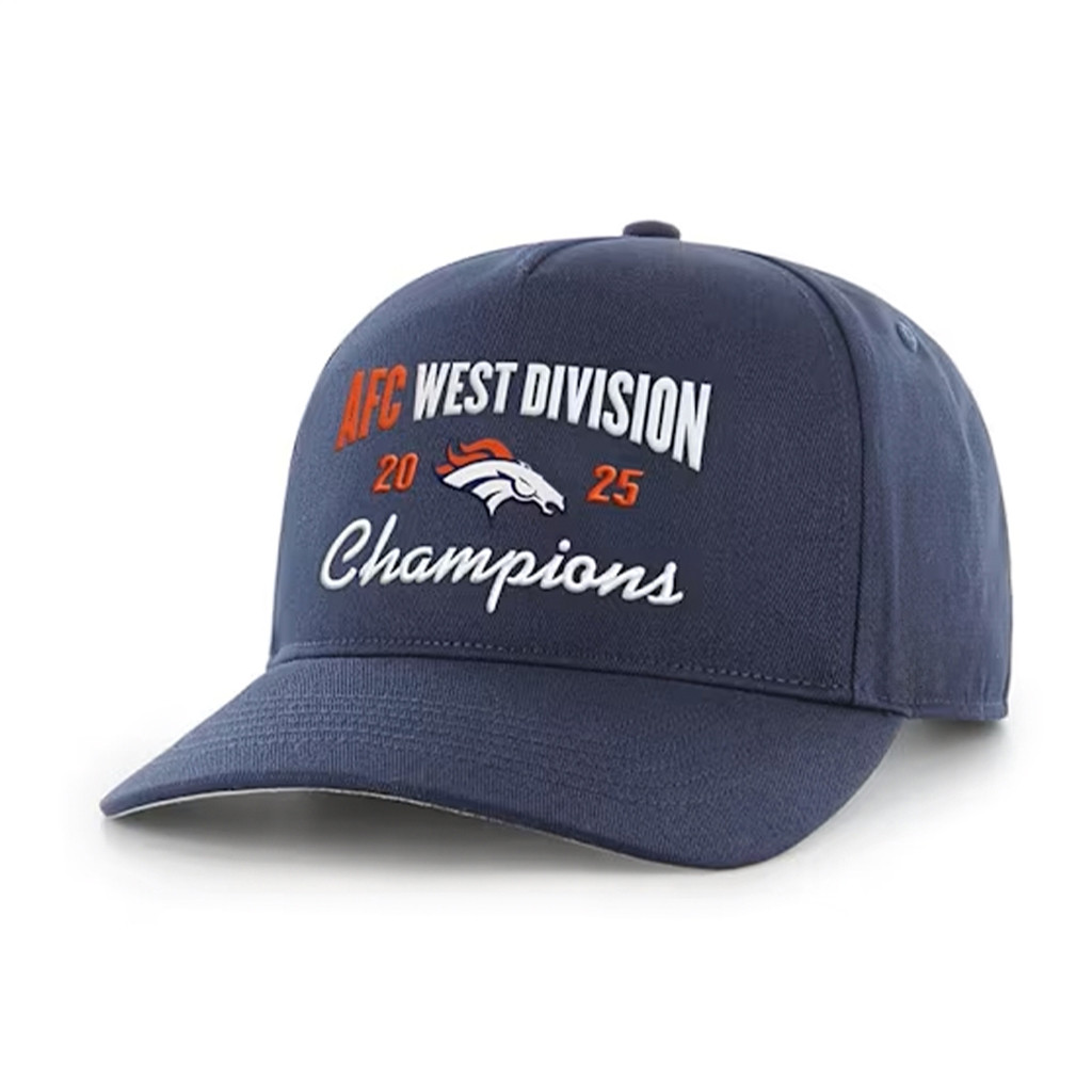 Denver Football Merch 2025 AFC West Division Champions Hat Best Gifts For Football Lovers