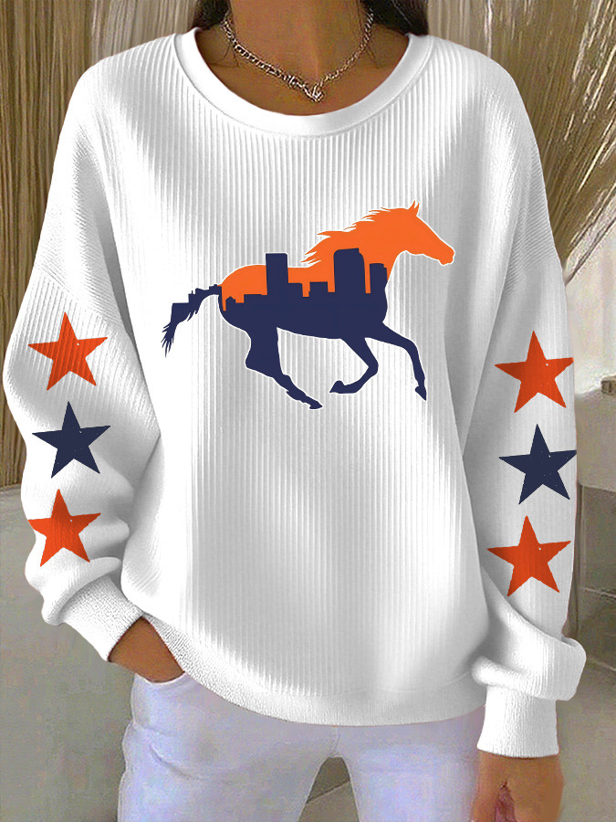 Denver Football Sweatshirt Game Day Apparel Denver Pride Merch Gift Ideas For Her