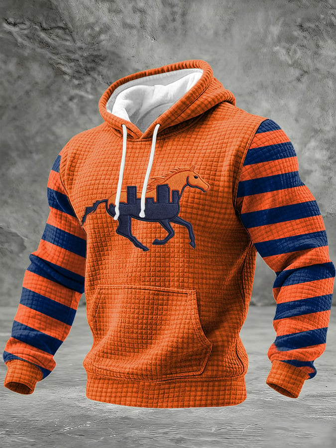 Denver Football Waffle Hoodie Game Day DB Merch Gifts For Denver Football Fans