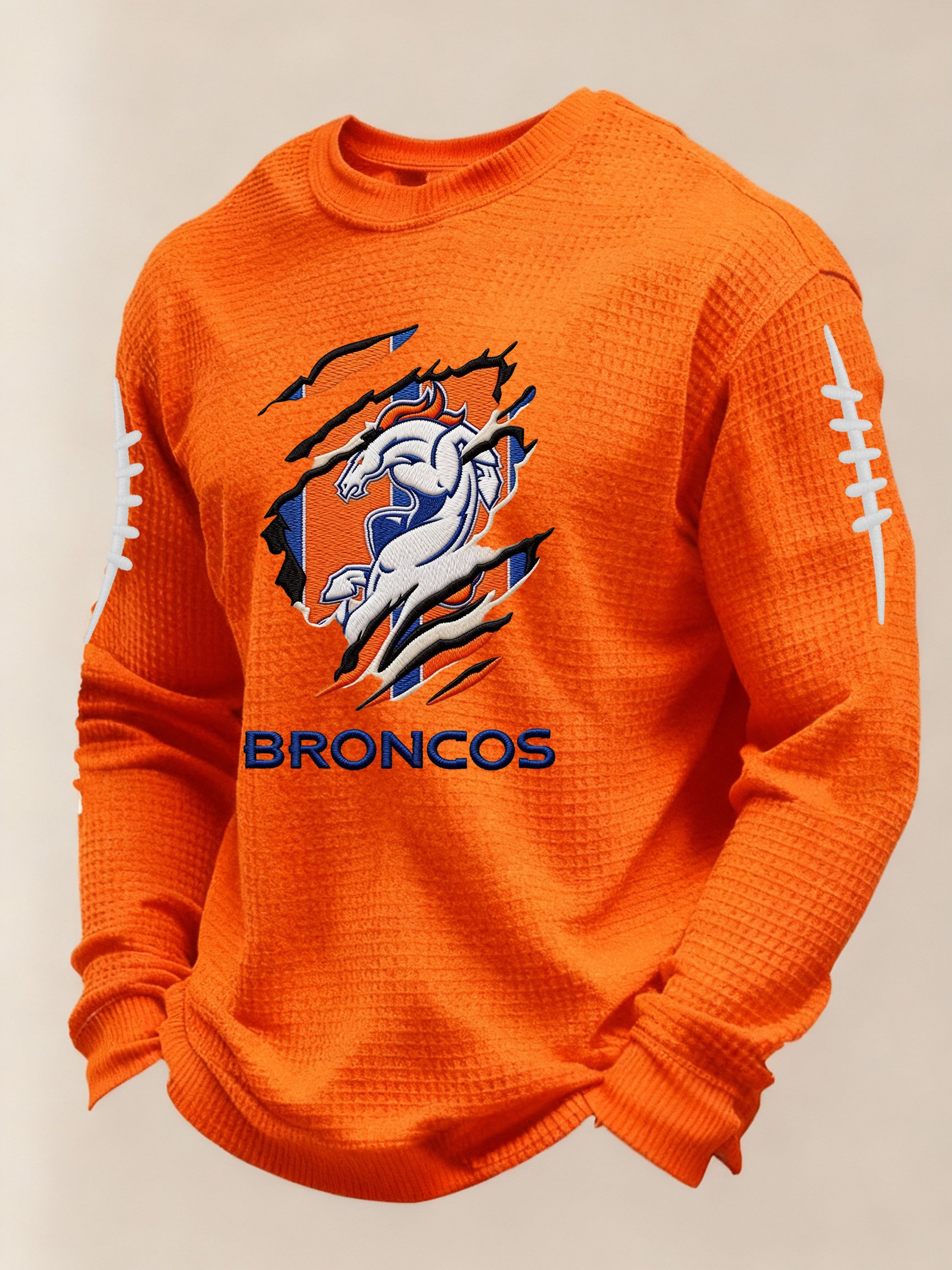 Denver Football Waffle Long Sleeve Shirt Pride DB Merch Best Football Gifts For Son Denver Football Waffle Long Sleeve Shirt Pride DB Merch Best Football Gifts For Son