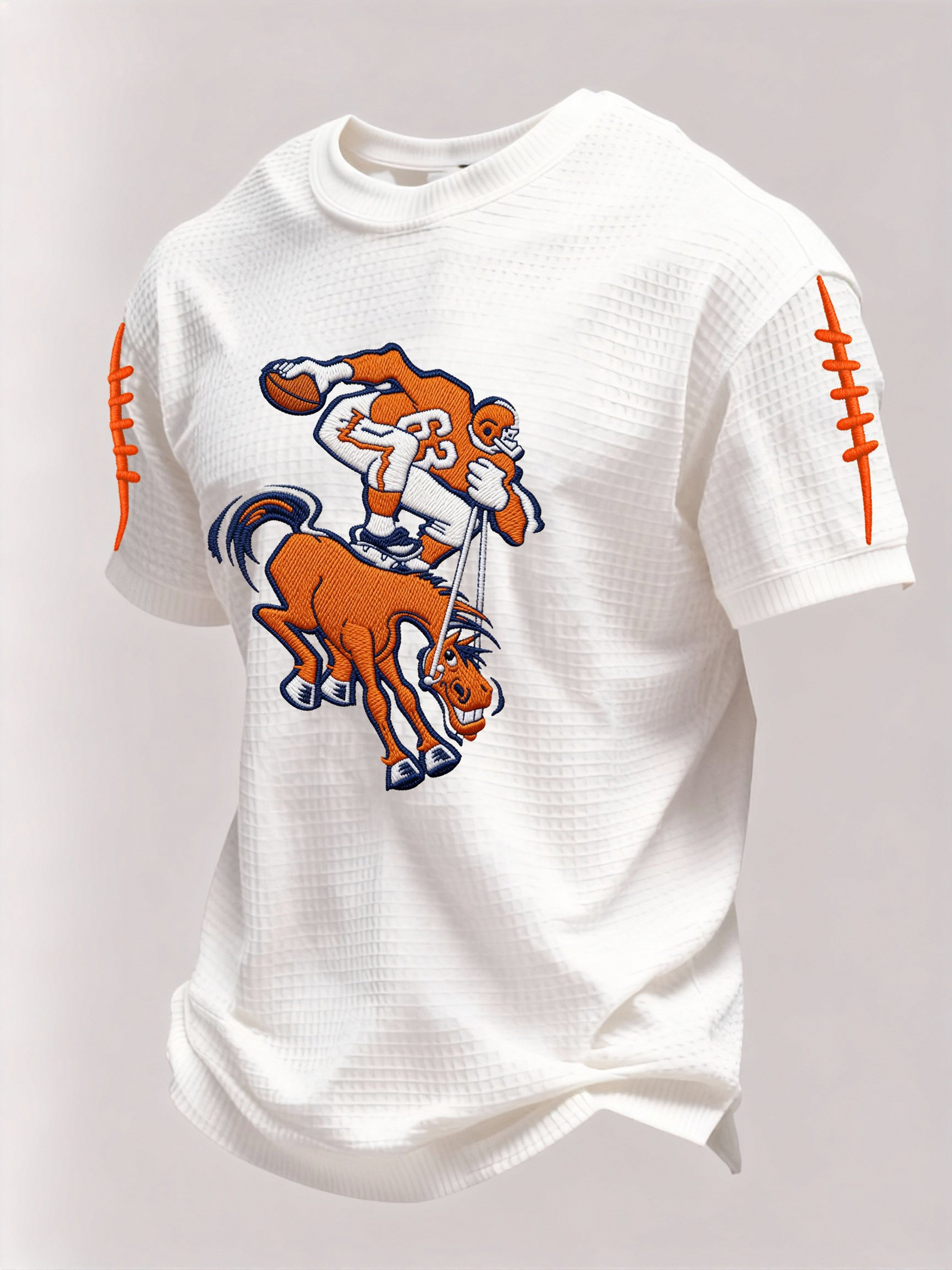 Denver Football Waffle Shirt Game Day Clothes Broncos Forever Apparel Birthday Gift For Dad