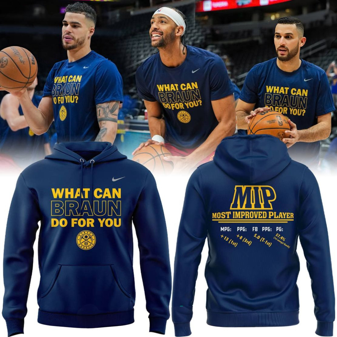 Denver Nuggets Christian Braun MIP Special Hoodie Gifts For Basketball Fan