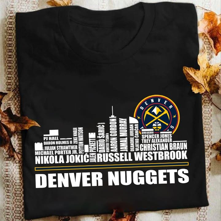 Denver Nuggets T-Shirt Name Players Legends Denver Nuggets Merch Gifts For Basketball Fans