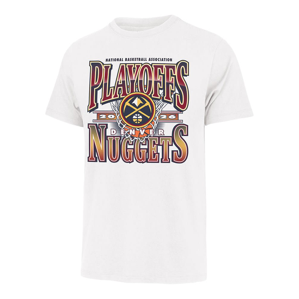 Denver Nuggets White 2026 NBA Playoffs T-Shirt Basketball Clothes Best Gift For Brother