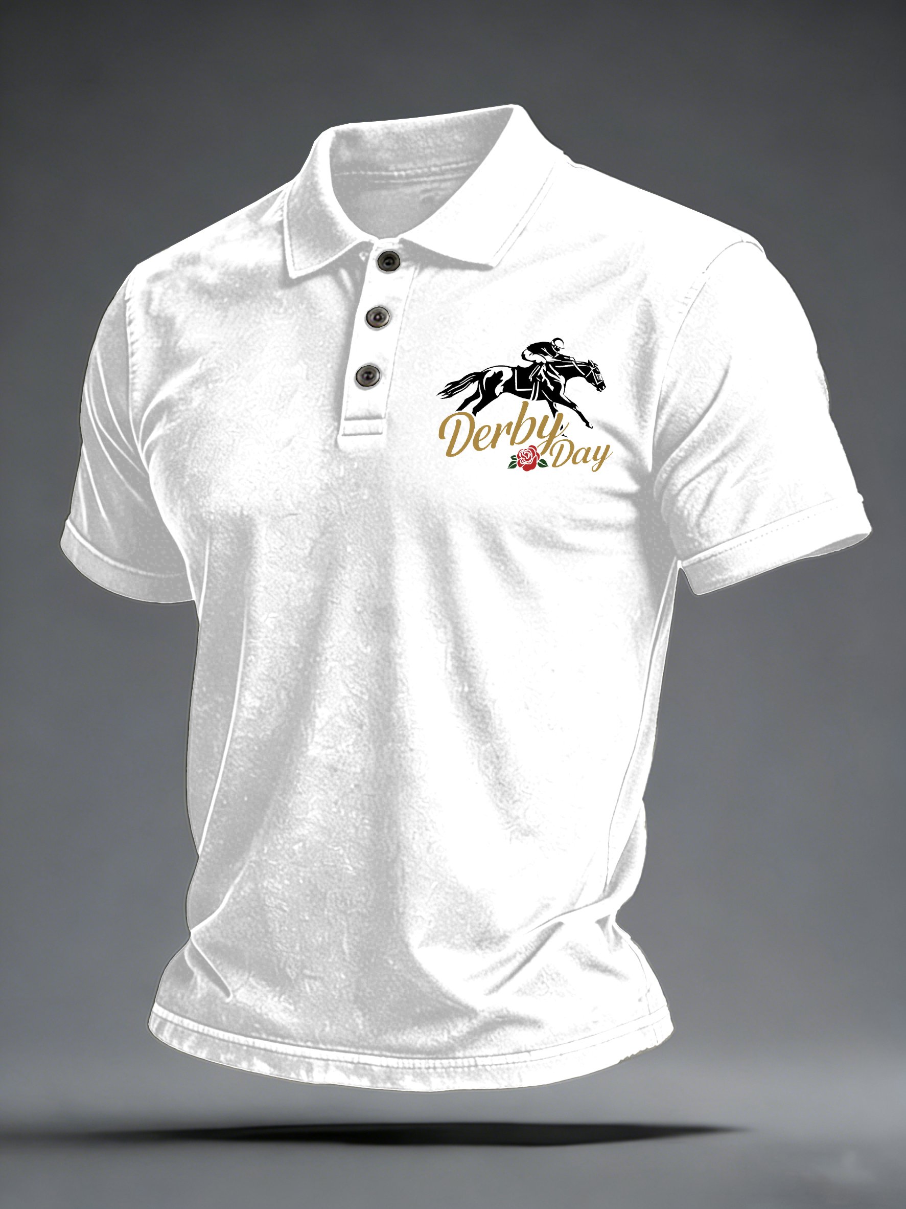 Derby Day Horse Racing Polo Shirt Kentucky Derby 2026 Apparel Present Idea For Boyfriend