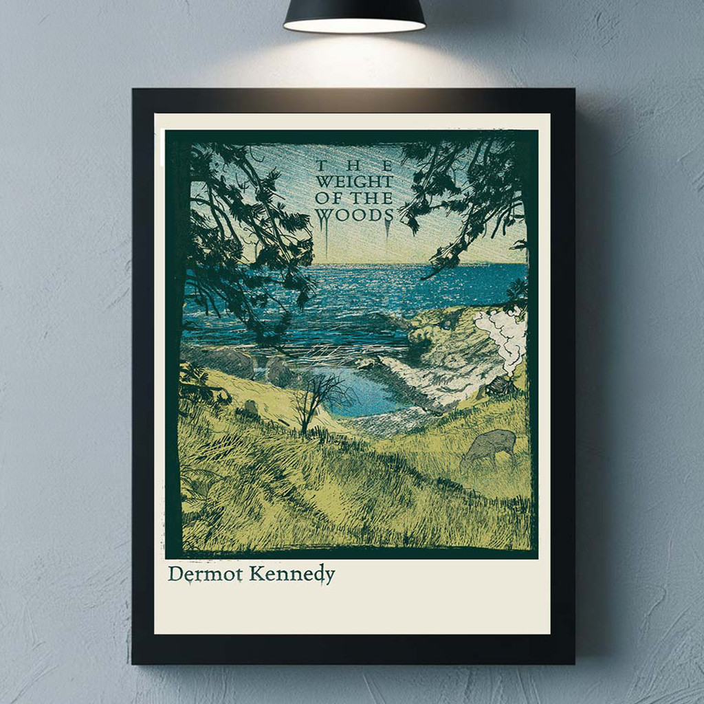 Dermot Kennedy The Weight of the Woods Screenprint Poster Dermot Kennedy Merch Fans Gifts