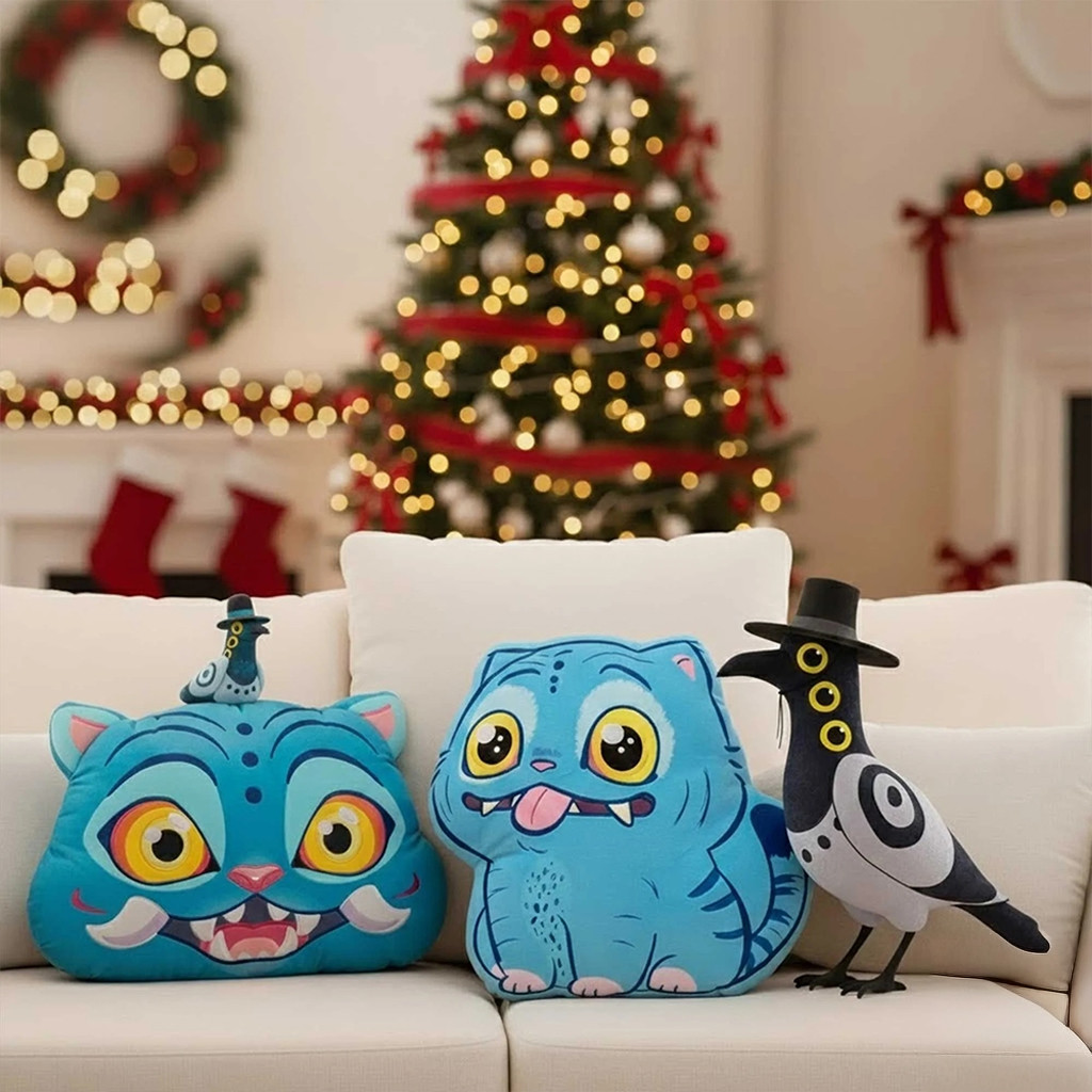 Derpy Tiger Sussie Bird Plush Pillows 2025 Sofa Decor KPop Demon Hunters Merch Gifts