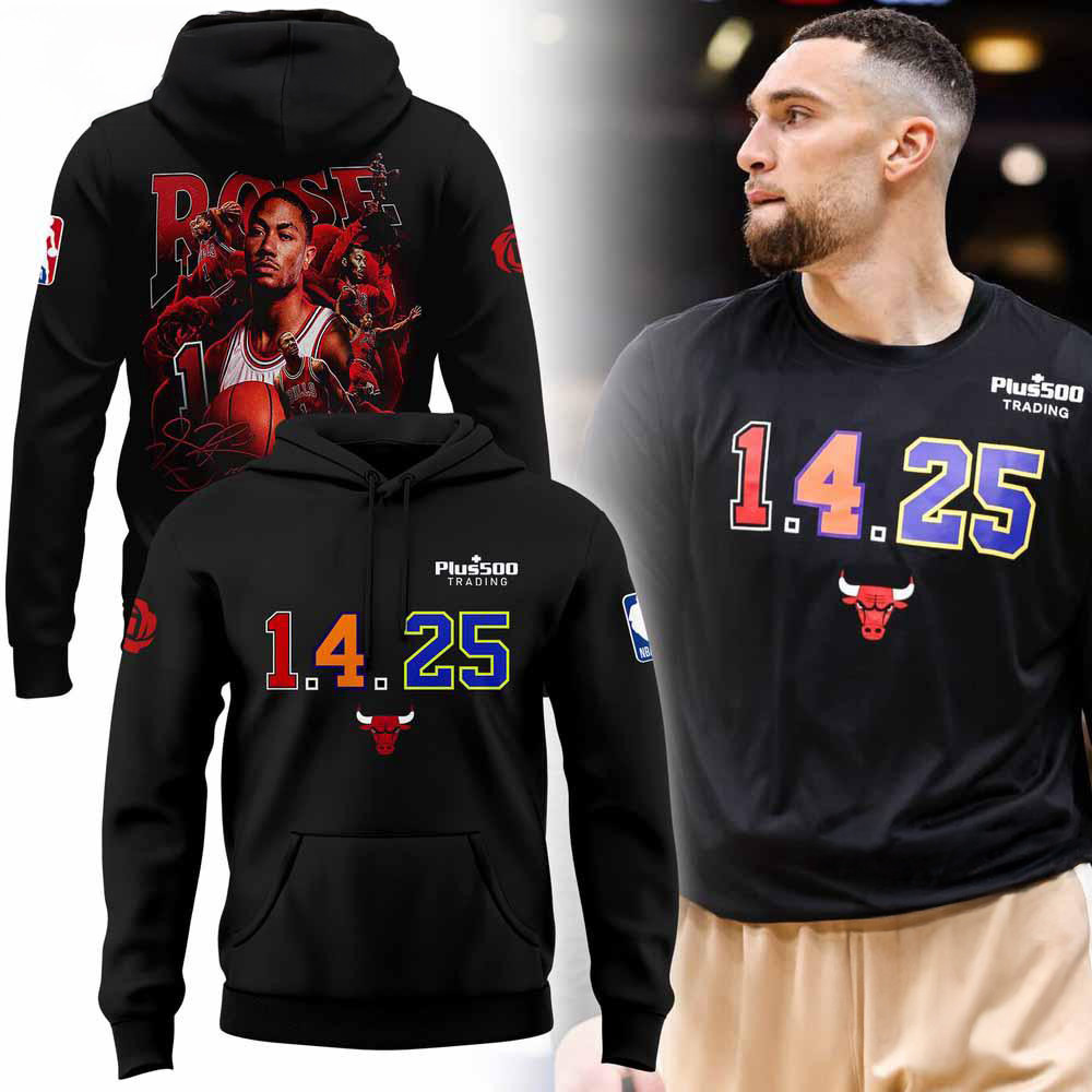 Derrick Rose 1425 Chicago Bulls Hoodie Gifts For Football Lovers
