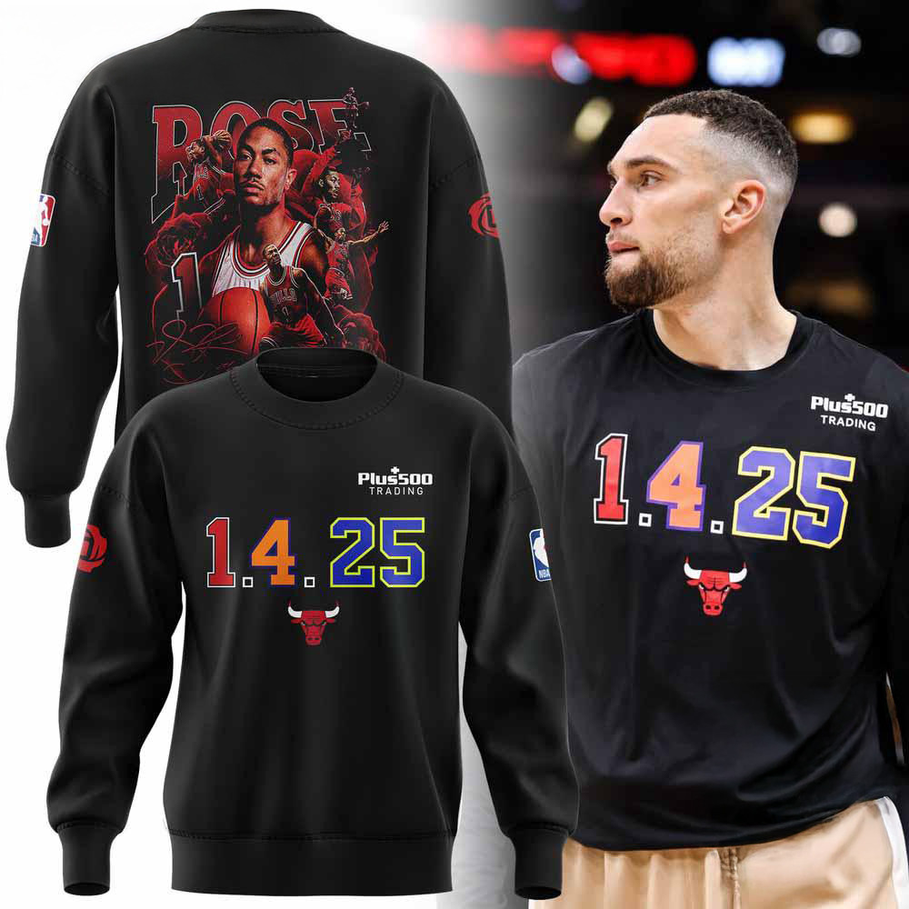 Derrick Rose 1425 Chicago Bulls Sweatshirt Gifts For Football Lovers