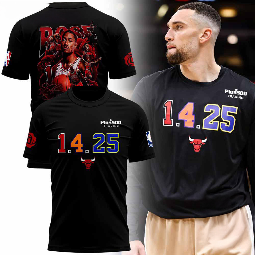 Derrick Rose 1425 Chicago Bulls T-Shirt Gifts For Football Lovers