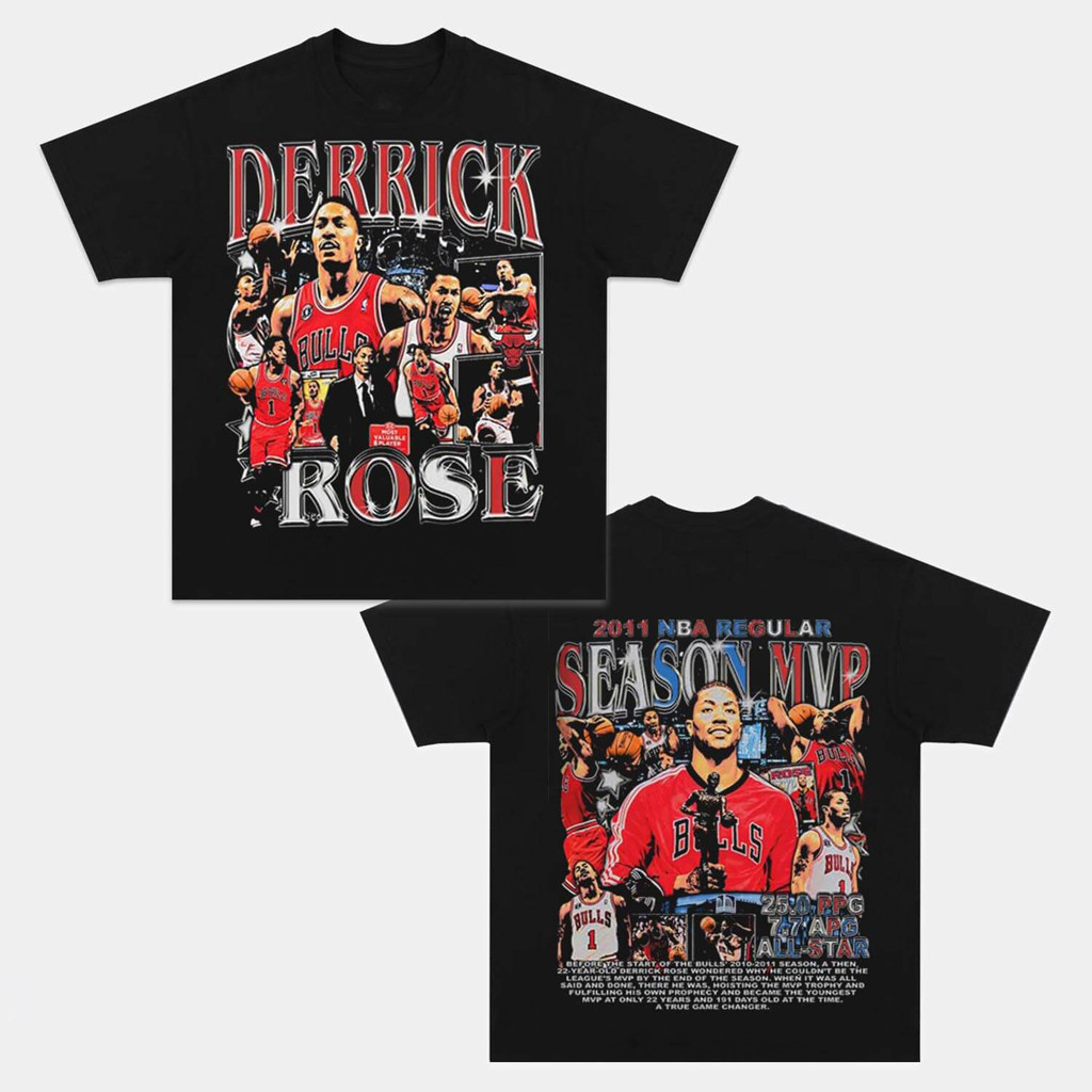 Derrick Rose Vintage Graphic T-Shirt Fan Merch Gift Ideas For Basketball Lovers