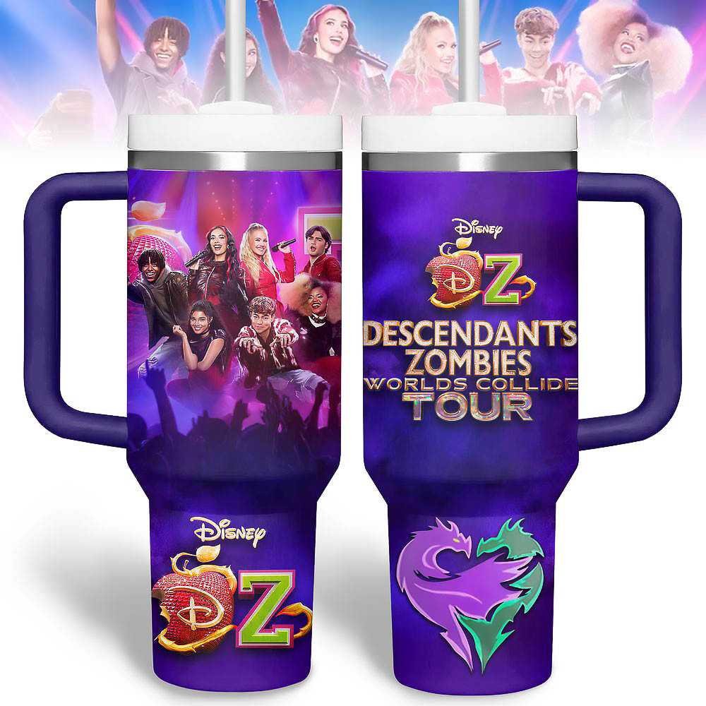 Descendants Zombies Worlds Collide Tour 40 Oz Stanley Cup Gifts For Fans