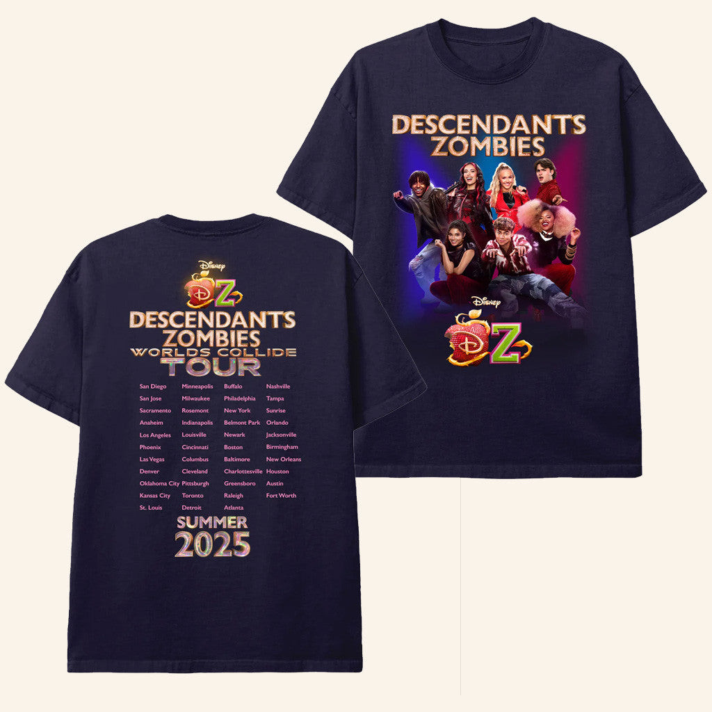Descendants Zombies Worlds Collide Tour Merch Descendants Zombies Worlds Collide Tour Shirt Descendants Zombies Worlds Collide Tour Merch Descendants Zombies Worlds Collide Tour Shirt