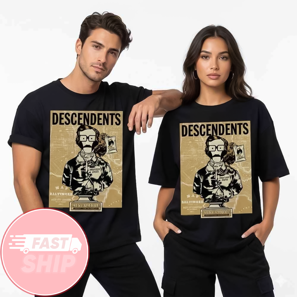 Descendents And Frank Turner US Tour 2026 Live At Nevermore Hall Baltimore Feb 20 2026 T-Shirt