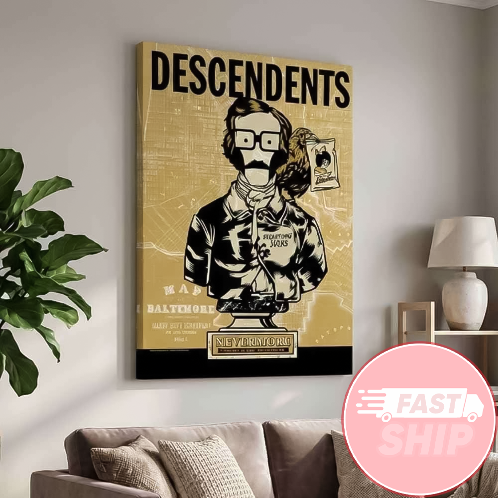 Descendents And Frank Turner US Tour Live At Nevermore Hall Baltimore February 20 2026 Poster