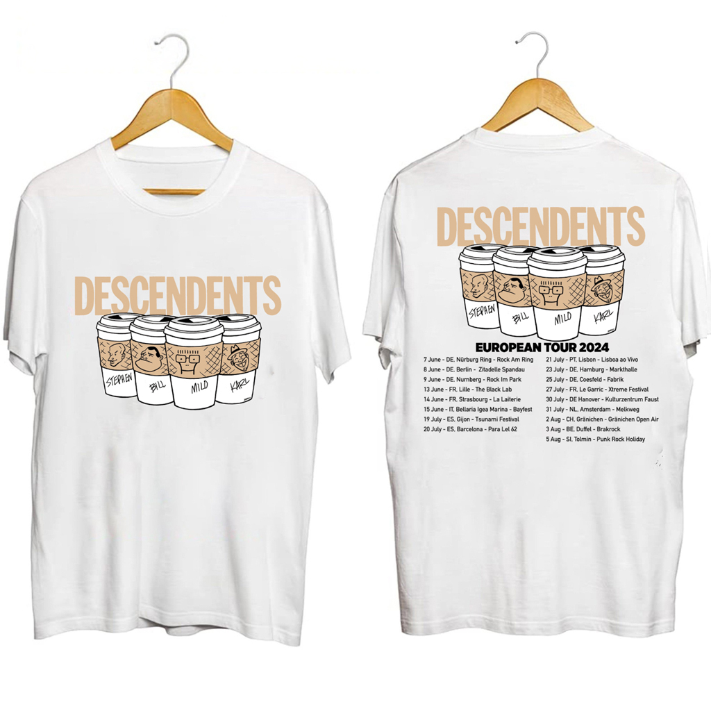 Descendents European Tour 2024 Shirt Descendents Merch Presents For Rock Music Lovers