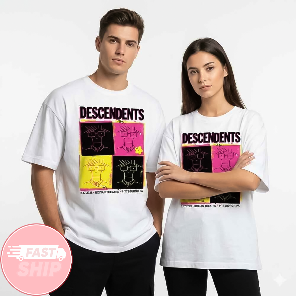 Descendents Live At Roxian Theatre Pittsburgh February 17 2026 Milo Aukerman T-Shirt Gift Ideas