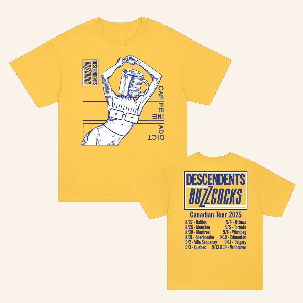 Descendents Merch Buzzcocks 2025 Canadian Tour T-Shirt Gifts For Friends Descendents Merch Buzzcocks 2025 Canadian Tour T-Shirt Gifts For Friends