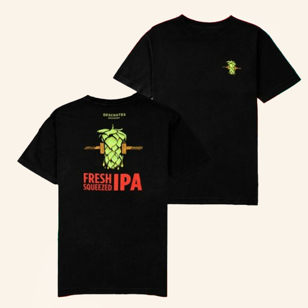 Deschutes Brewery Merch DB Fresh Squeezed Black T-Shirt Xmas Gifts For Him Deschutes Brewery Merch DB Fresh Squeezed Black T-Shirt Xmas Gifts For Him