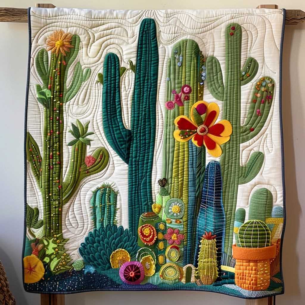 Desert Blooms Quilted Blanket Cute Blankets For Adults