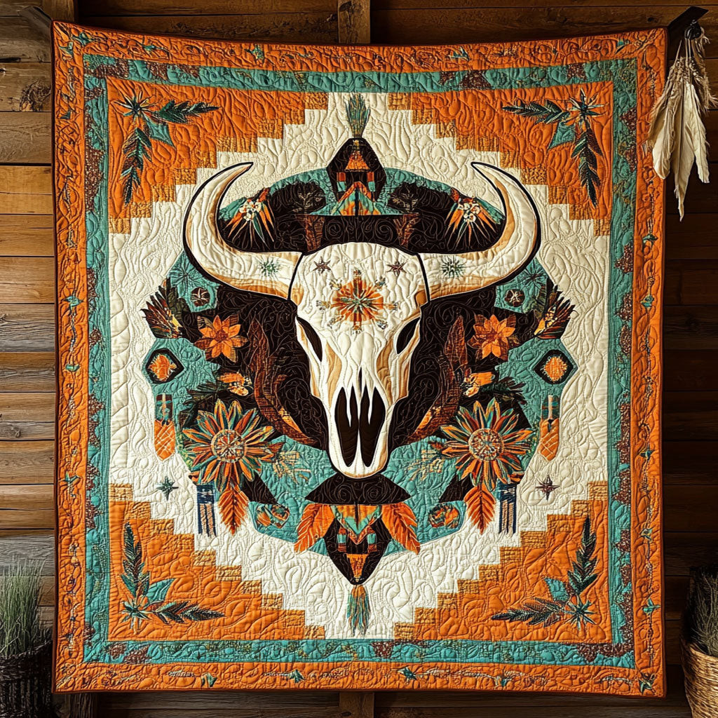 Desert Bones Quilt Best Decoration Gift For Friends and Family on Halloween Day