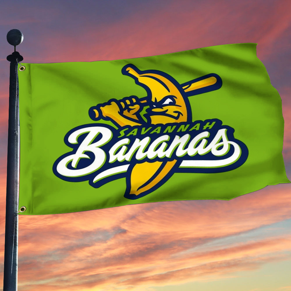 Desert Cactus Savannah Bananas Baseball Flag Gifts For Fans