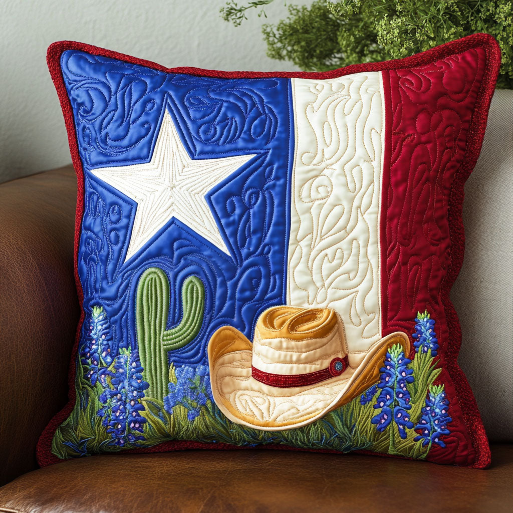 Desert Charm Quilted Pillow Case Throw Pillow Cases Patriotic Texan Gifts