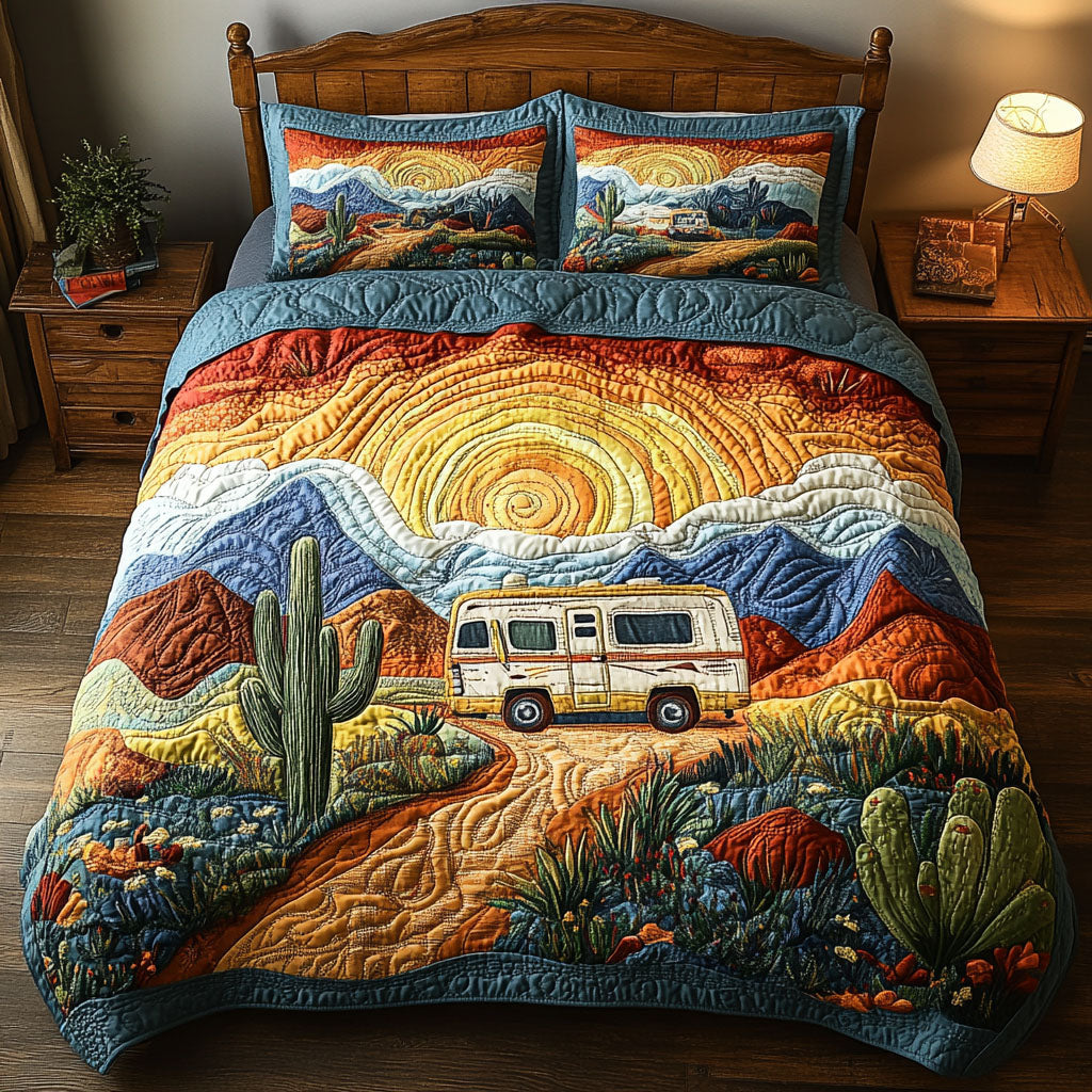 Desert Dreamer Quilted Bedding Set Best Bedspread Set Hippie Gifts For Her