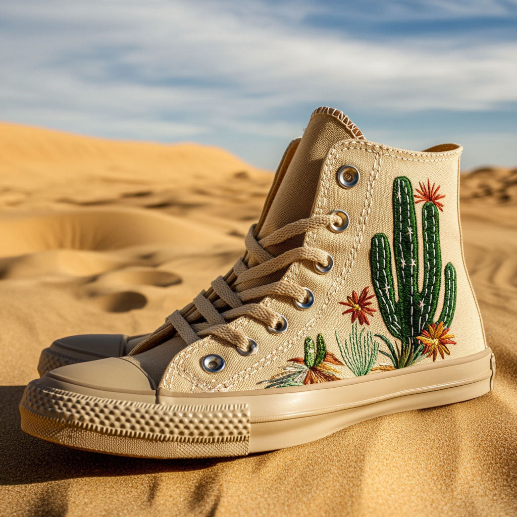 Desert Drift Canvas High Tops Fall Merch Choice