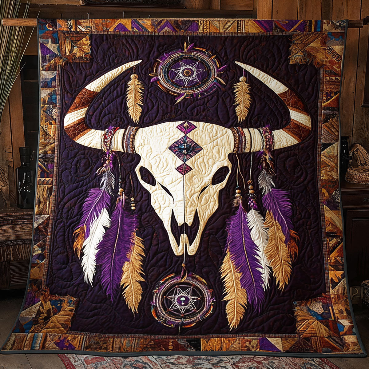 Desert Guardian Quilt Best Decoration Gift For Friends and Family on Halloween Day