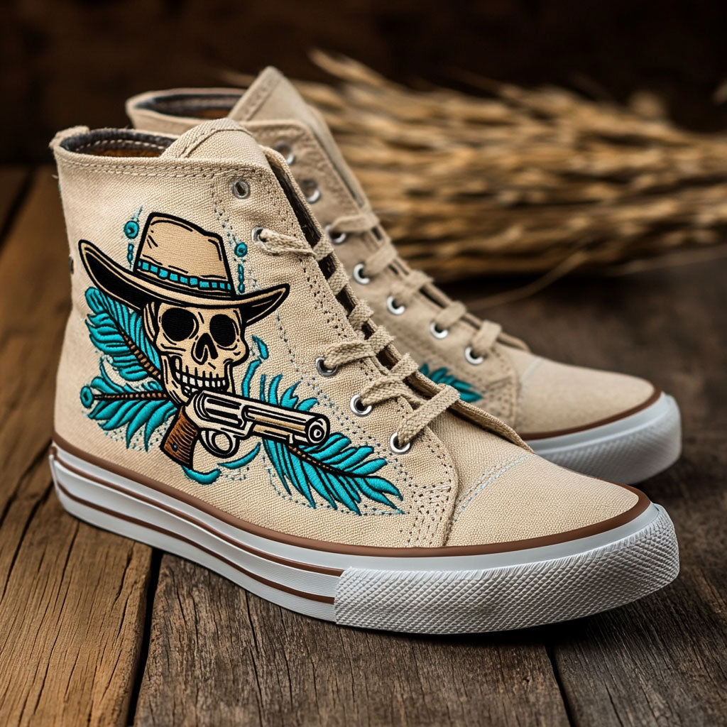 Desert Guns Canvas High Tops Graduation Merch Gift